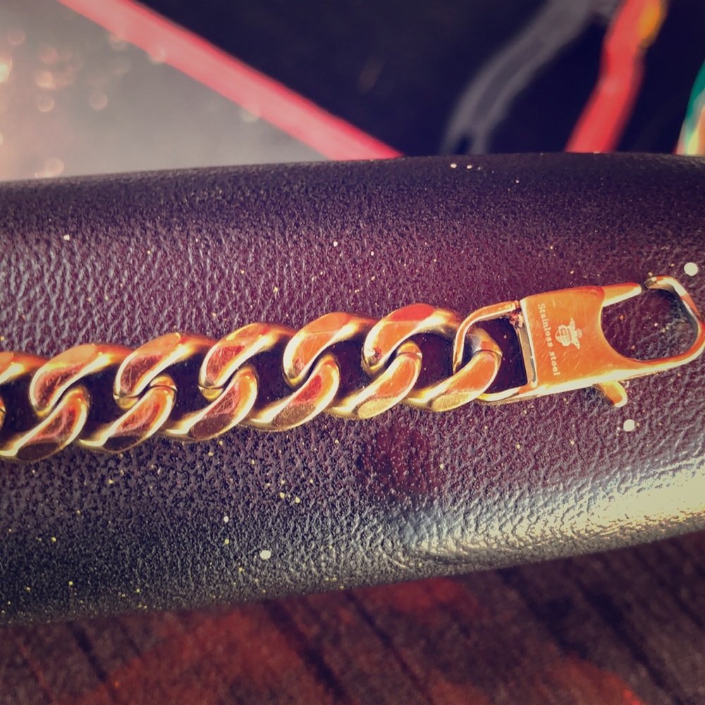 Cuban stainless steel chain